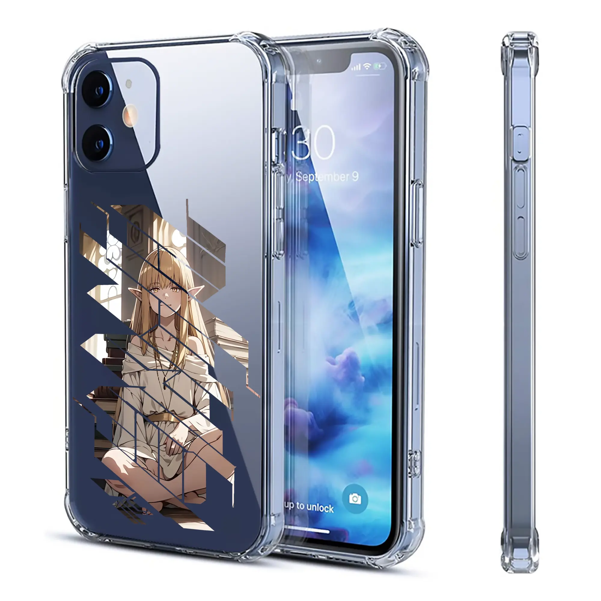 葬送のフリーレン（Frieren） グッズ,ゼーリエ（Serie） - IPhone 12シリーズ対応 ・ 透明スマホケース ・ クリアソフトケース ・ TPU素材 ・ 耐衝撃 ・ 高密着 ・ 防汚 防指紋 ・ 簡単着脱